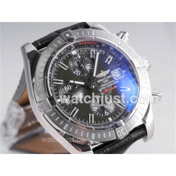 Breitling Chronomat Evolution V2 Swiss Valjoux 7750 Movement With Graphite Dial-Updated Version