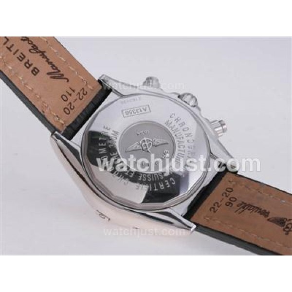Breitling Chronomat Evolution V2 Swiss Valjoux 7750 Movement With Graphite Dial-Updated Version