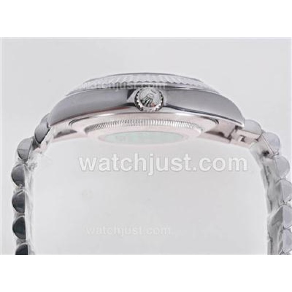 41 MM Best Quality Rolex Day-Date II Fake Watches With Gray Dials For Sale