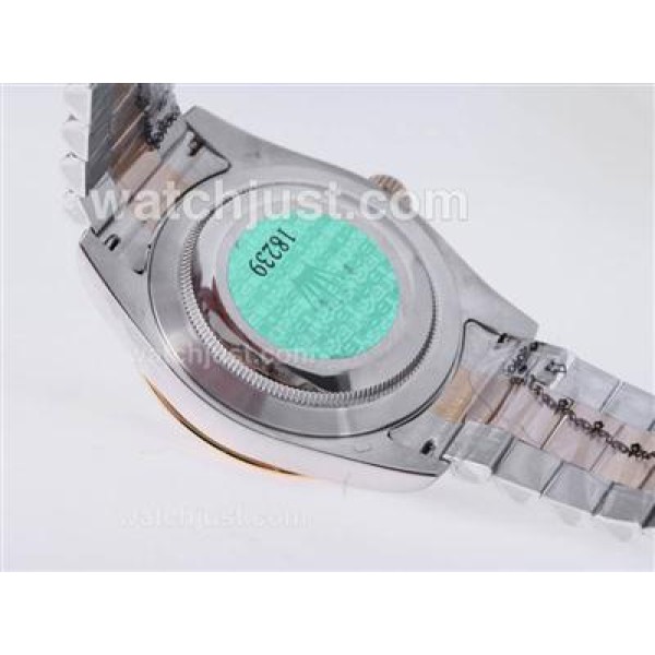 High Quality Rolex Day-Date II Fake Watches With Black Dials Online