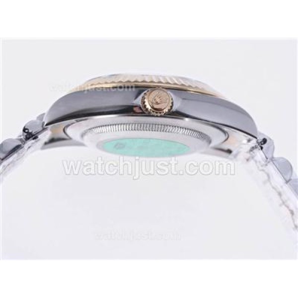 41 MM Best 1:1 Rolex Day-Date II Replica Watches With White & Gray Dials Online