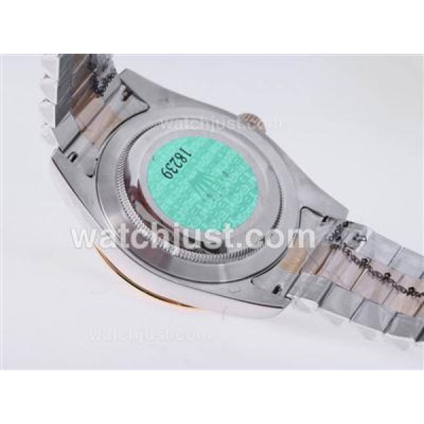 41 MM Best 1:1 Rolex Day-Date II Replica Watches With White & Gray Dials Online