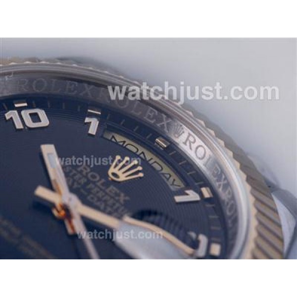 Best Quality 41 MM Rolex Day-Date II Replica Watches With Black Dials For Men