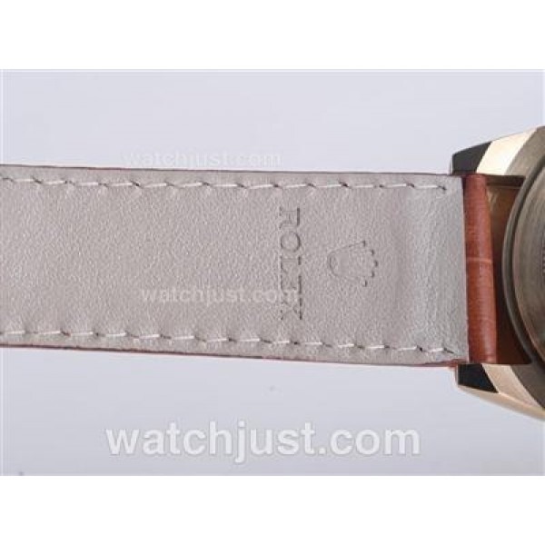 High Quality Replica Rolex Daytona 116518 White Dials Gold Cases For Men
