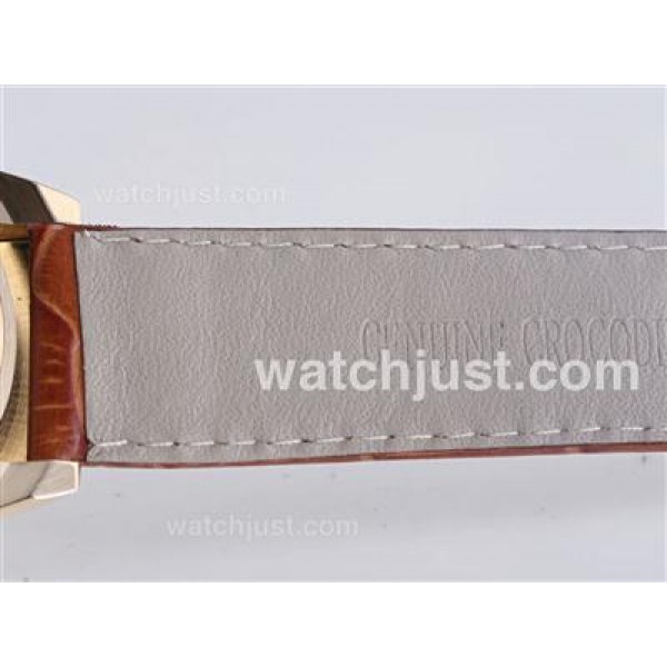 High Quality Replica Rolex Daytona 116518 White Dials Gold Cases For Men