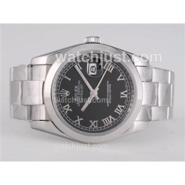 Best 1:1 Rolex Datejust Fake Watches With Black Dials For Sale