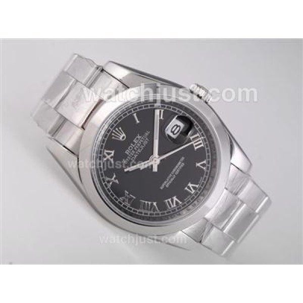 Best 1:1 Rolex Datejust Fake Watches With Black Dials For Sale