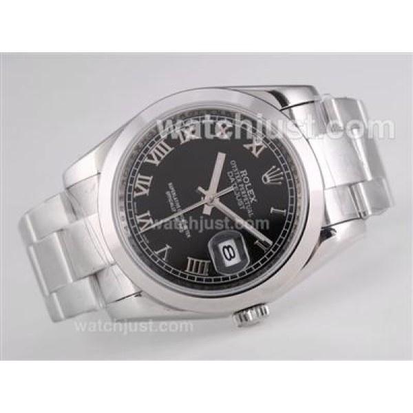 Best 1:1 Rolex Datejust Fake Watches With Black Dials For Sale