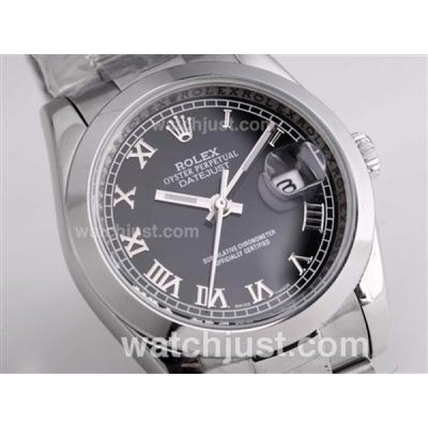 Best 1:1 Rolex Datejust Fake Watches With Black Dials For Sale