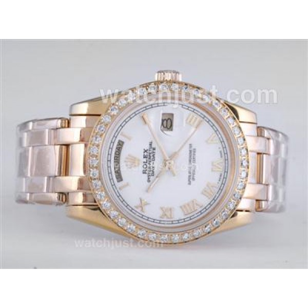 AAA Quality Rolex Day-Date Masterpiece Fake Watches With White Dials For Sale