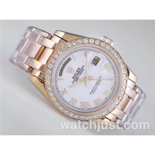 AAA Quality Rolex Day-Date Masterpiece Fake Watches With White Dials For Sale