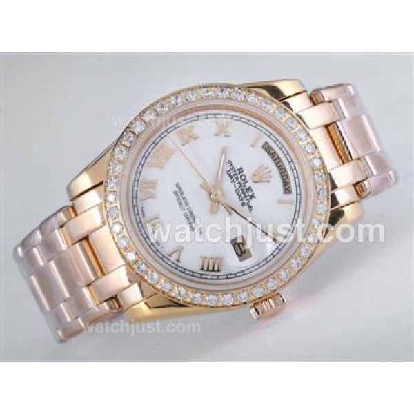 AAA Quality Rolex Day-Date Masterpiece Fake Watches With White Dials For Sale