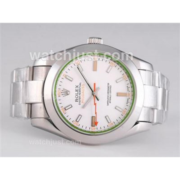 Best 1:1 Rolex Milgauss Fake Watches With White Dials For Sale Online