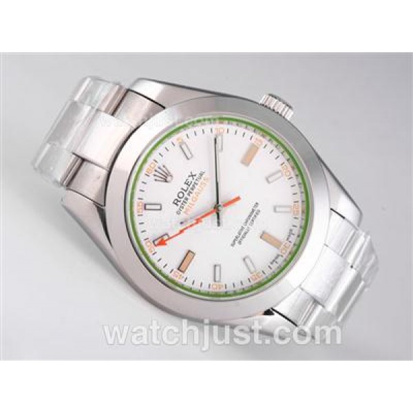 Best 1:1 Rolex Milgauss Fake Watches With White Dials For Sale Online