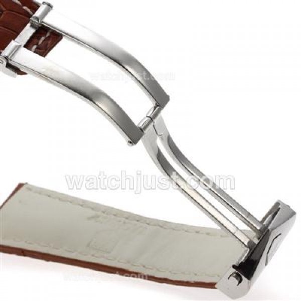 Tag Heuer Brown Leather Strap with Deployment Buckle