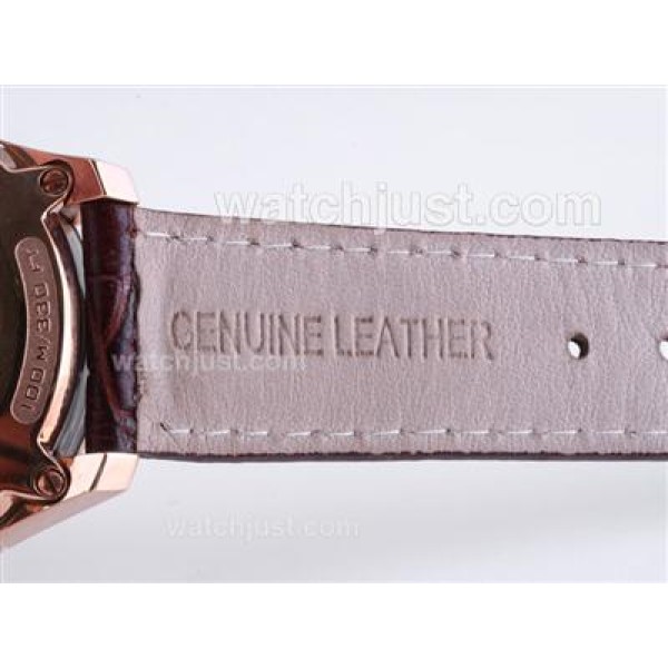 Omega Hour Vision See Thru Case Automatic Rose Gold Case with Black Dial
