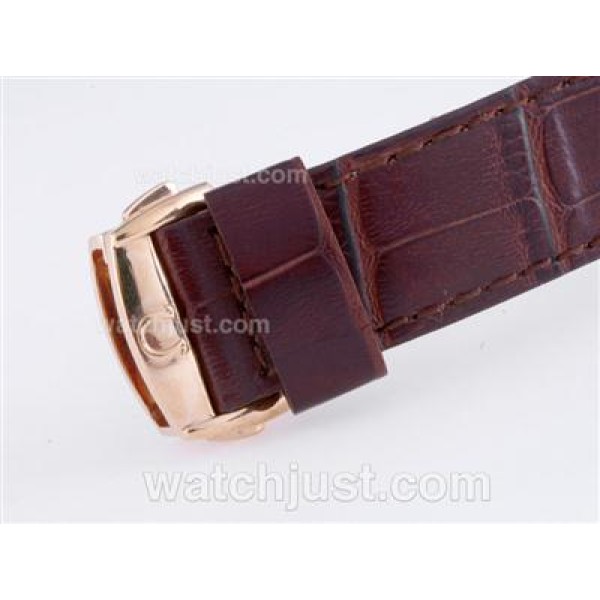 Omega Hour Vision See Thru Case Automatic Rose Gold Case with Black Dial