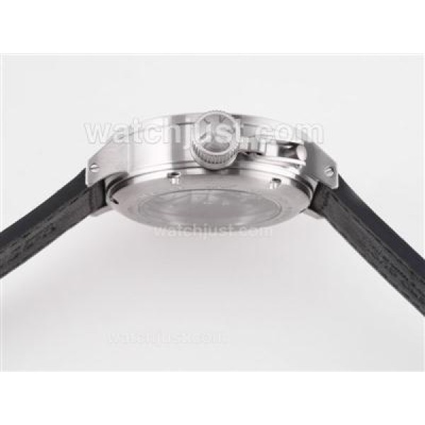 U-Boat Italo Fontana Unitas 6497 Movement with Black Dial-Orange Marking
