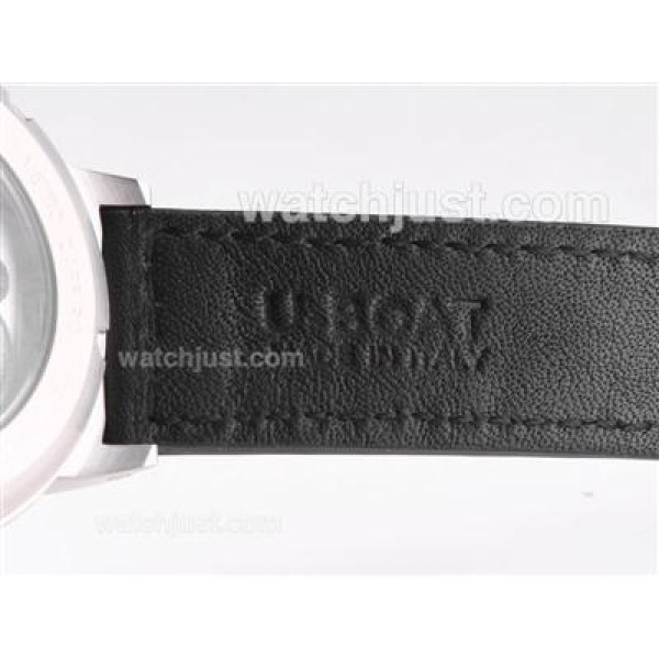 U-Boat Italo Fontana Unitas 6497 Movement with Black Dial-Orange Marking