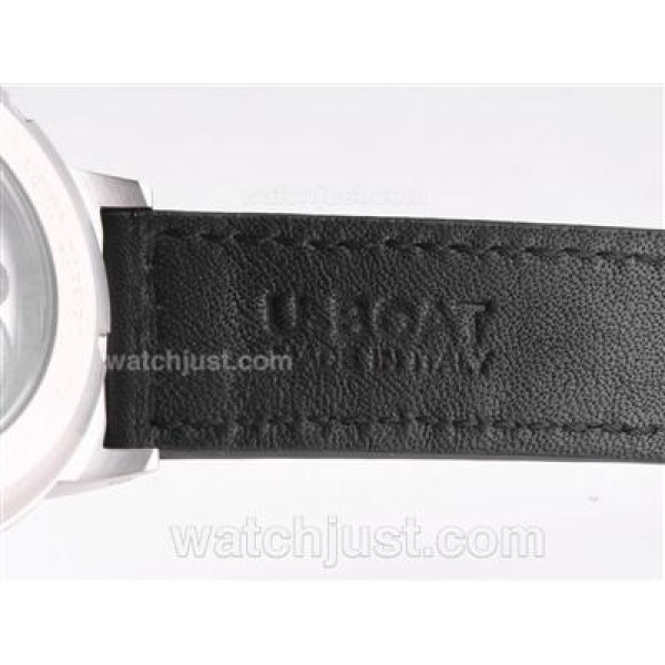 U-Boat Italo Fontana Unitas 6497 Movement with Black Dial-White Marking