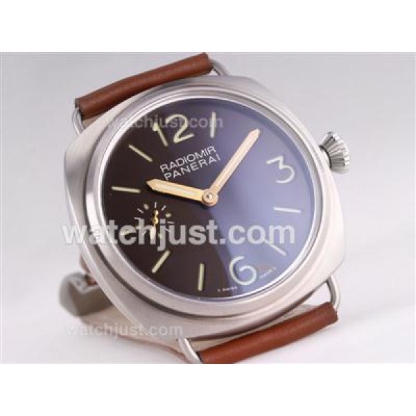 Panerai Radiomir Unitas 6497 Movement with Black Dial-47mm New Version