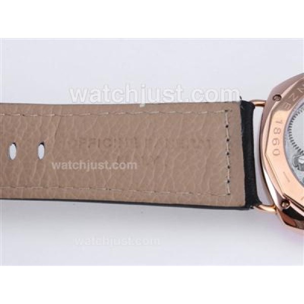 Panerai Radiomir Black Seal Unitas 6497 Movement Rose Gold Case with Black Dial-AR Coating