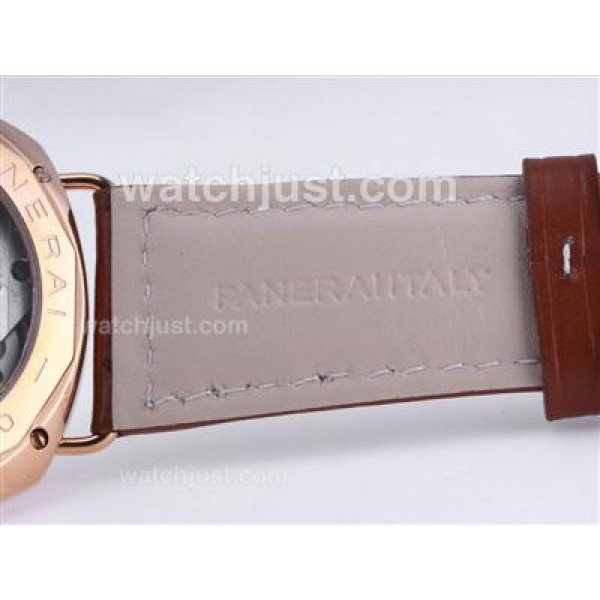 Panerai Radiomir Base Unitas 6497 Movement Rose Gold Case with Black Dial-AR Coating