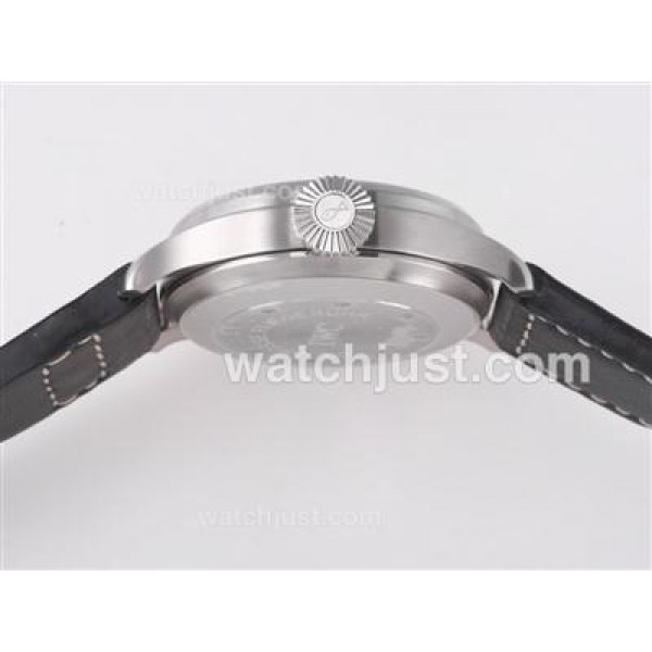 IWC 7 Days Big Pilot 5002 Power Reserve with Black Dial and Strap-21600bph
