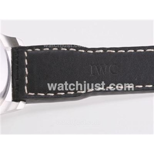 IWC 7 Days Big Pilot 5002 Power Reserve with Black Dial and Strap-21600bph