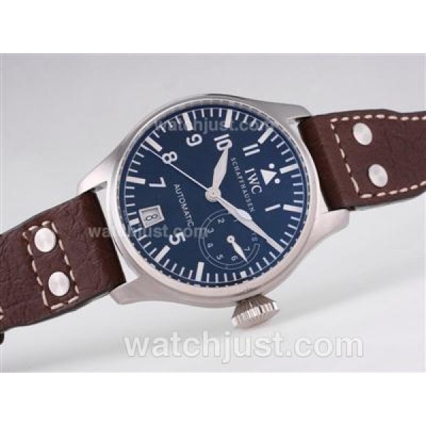 IWC Big Pilot 5002 Power Reserve 7 Days Automatic with Black Dial-21,600bph