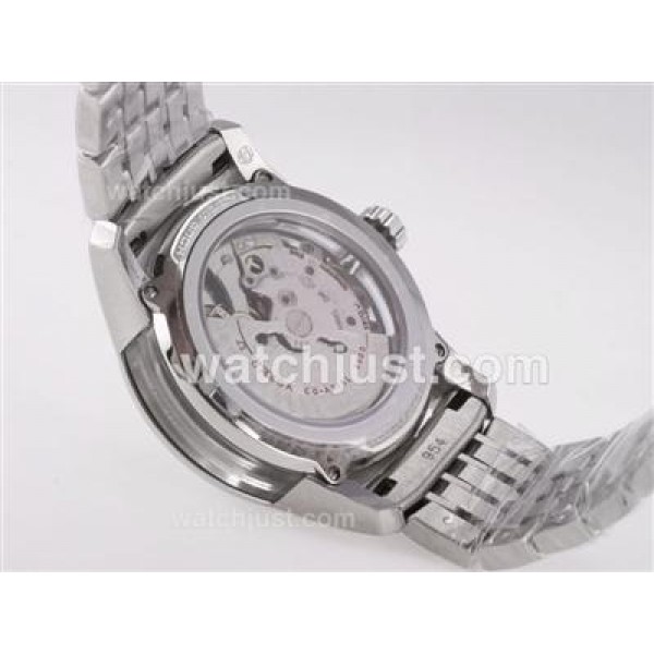 Omega Hour Vision See Thru Case with Black Dial-Decorated Asia 2813 Movement