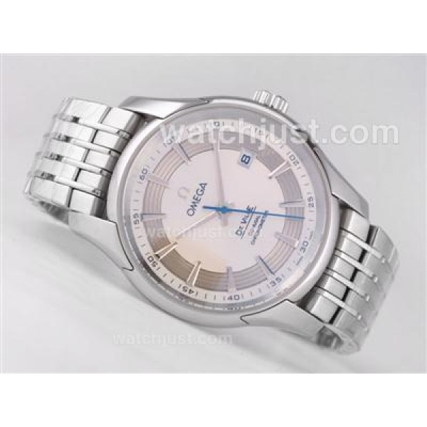 Omega Hour Vision See Thru Case with White Dial-Decorated Asia 2813 Movement