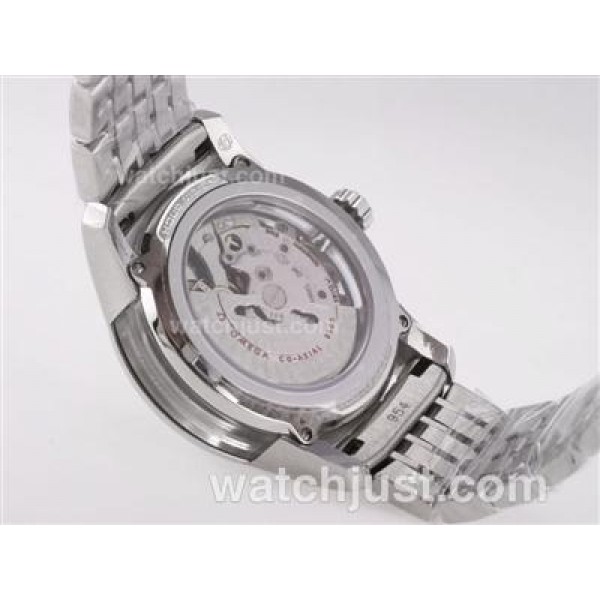 Omega Hour Vision See Thru Case with White Dial-Decorated Asia 2813 Movement