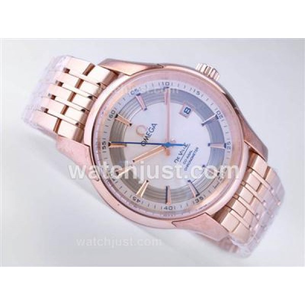 AAA Quality Omega Hour Vision Replica Watches With White Dials For Men