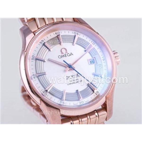 AAA Quality Omega Hour Vision Replica Watches With White Dials For Men