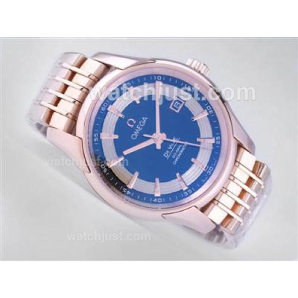 High Quality Omega Hour Vision Fake Watches With Black Dials For Men