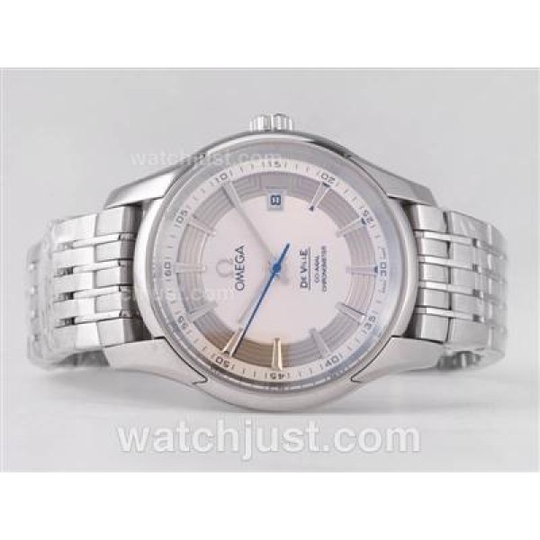 Best Quality Omega Hour Vision Replica Watches With White Dials For Men