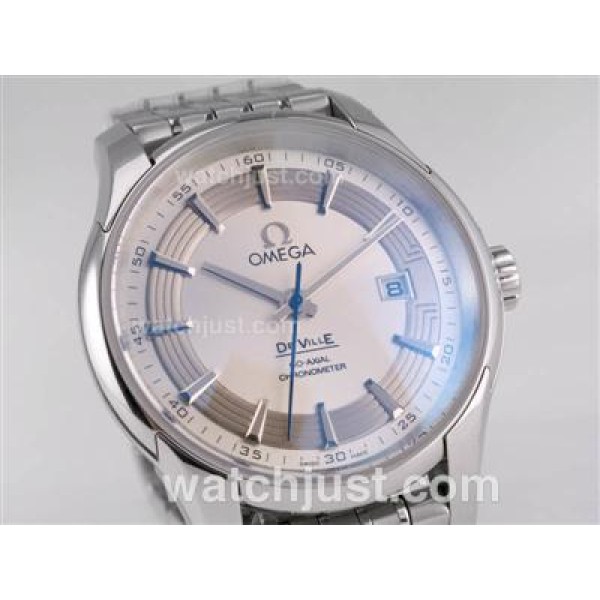 Best Quality Omega Hour Vision Replica Watches With White Dials For Men
