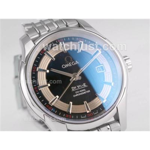 AAA Quality Omega Hour Vision Fake Watches With Black Dials For Men