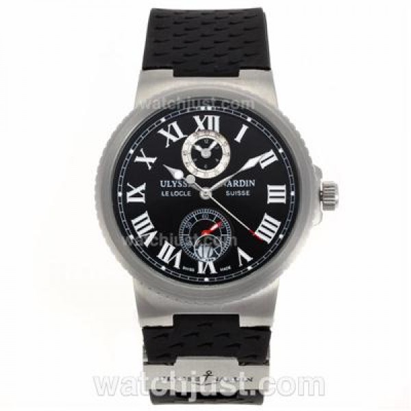 Ulysse Nardin Lelocle Suisse Automatic with Black Dial-Roman Marking