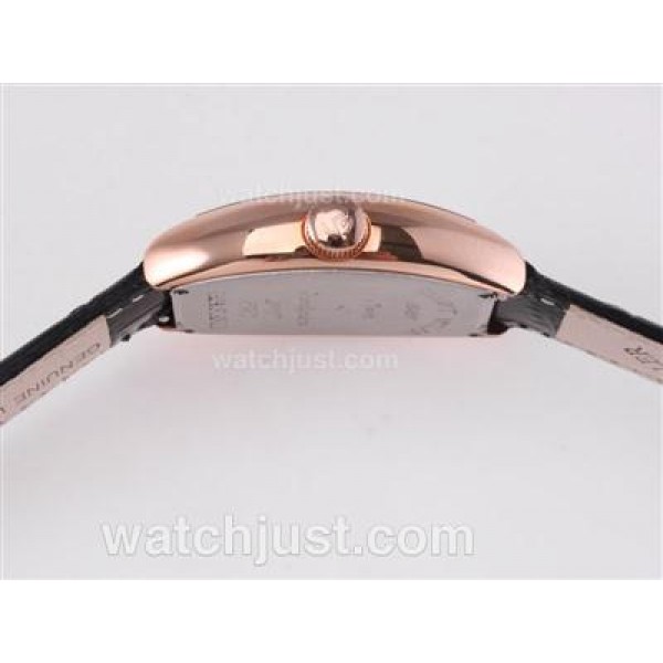 Franck Muller Casablanca Automatic Rose Gold Case with Black Dial-Number Marking