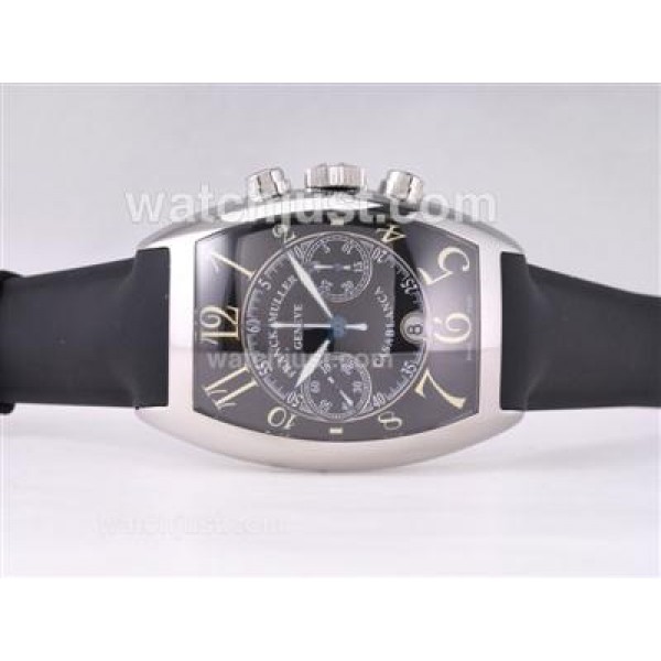 Franck Muller Casablanca Chrono Swiss Valjoux 7750 Movement with Black Dial