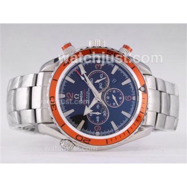 Omega Seamaster Planet Ocean 007 Quantum Of Solace Edition Working Chrono-Same Structure As 7750 Version-High Quality
