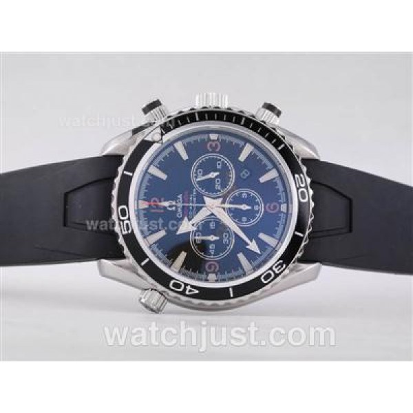 Omega Seamaster Planet Ocean 007 Quantum Of Solace Edition Working Chrono-Same Structure As ETA Version-Rubber Strap