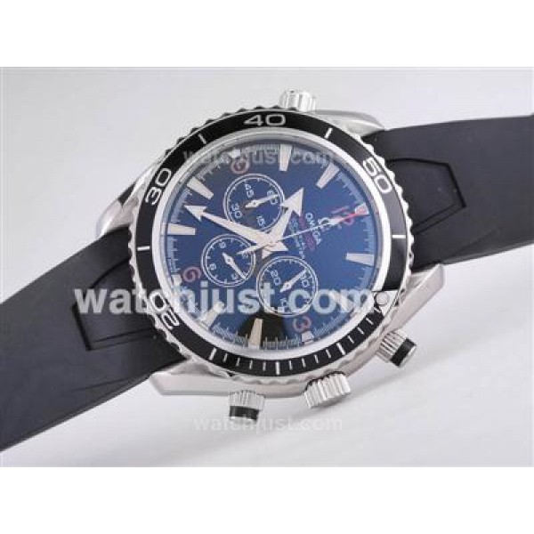 Omega Seamaster Planet Ocean 007 Quantum Of Solace Edition Working Chrono-Same Structure As ETA Version-Rubber Strap