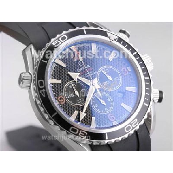 Omega Seamaster Planet Ocean 007 Quantum Of Solace Edition Working Chrono-Same Structure As ETA Version-Rubber Strap