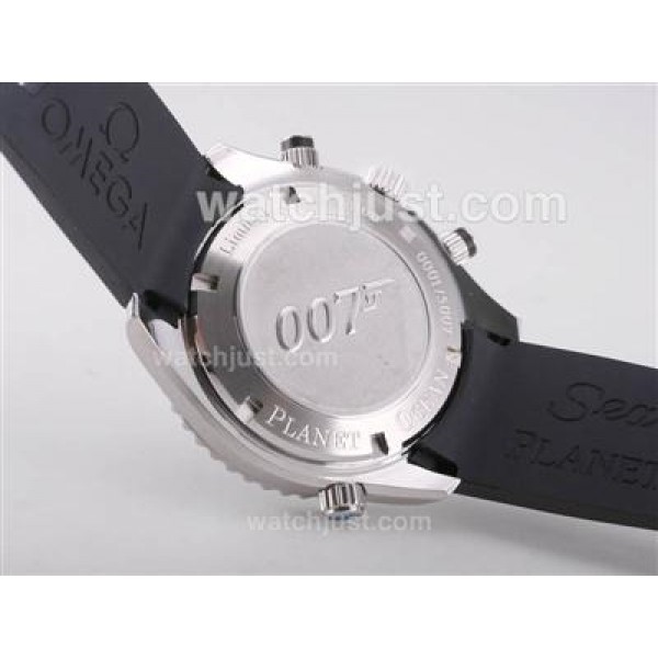 Omega Seamaster Planet Ocean 007 Quantum Of Solace Edition Working Chrono-Same Structure As ETA Version-Rubber Strap
