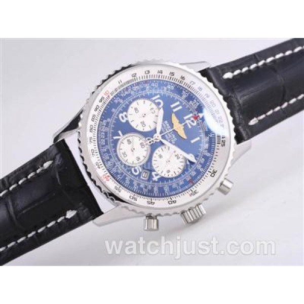 Breitling Navitimer Working Chronograph with Blue Dial-Number Marking