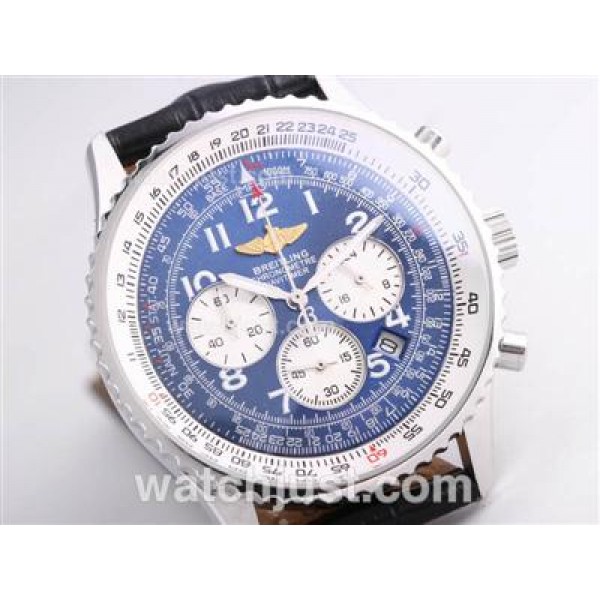 Breitling Navitimer Working Chronograph with Blue Dial-Number Marking