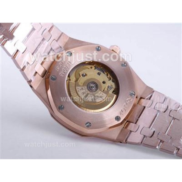 Rose Gold Steel Male Replica Audemars Piguet Royal Oak Jumbo 39MM Watches